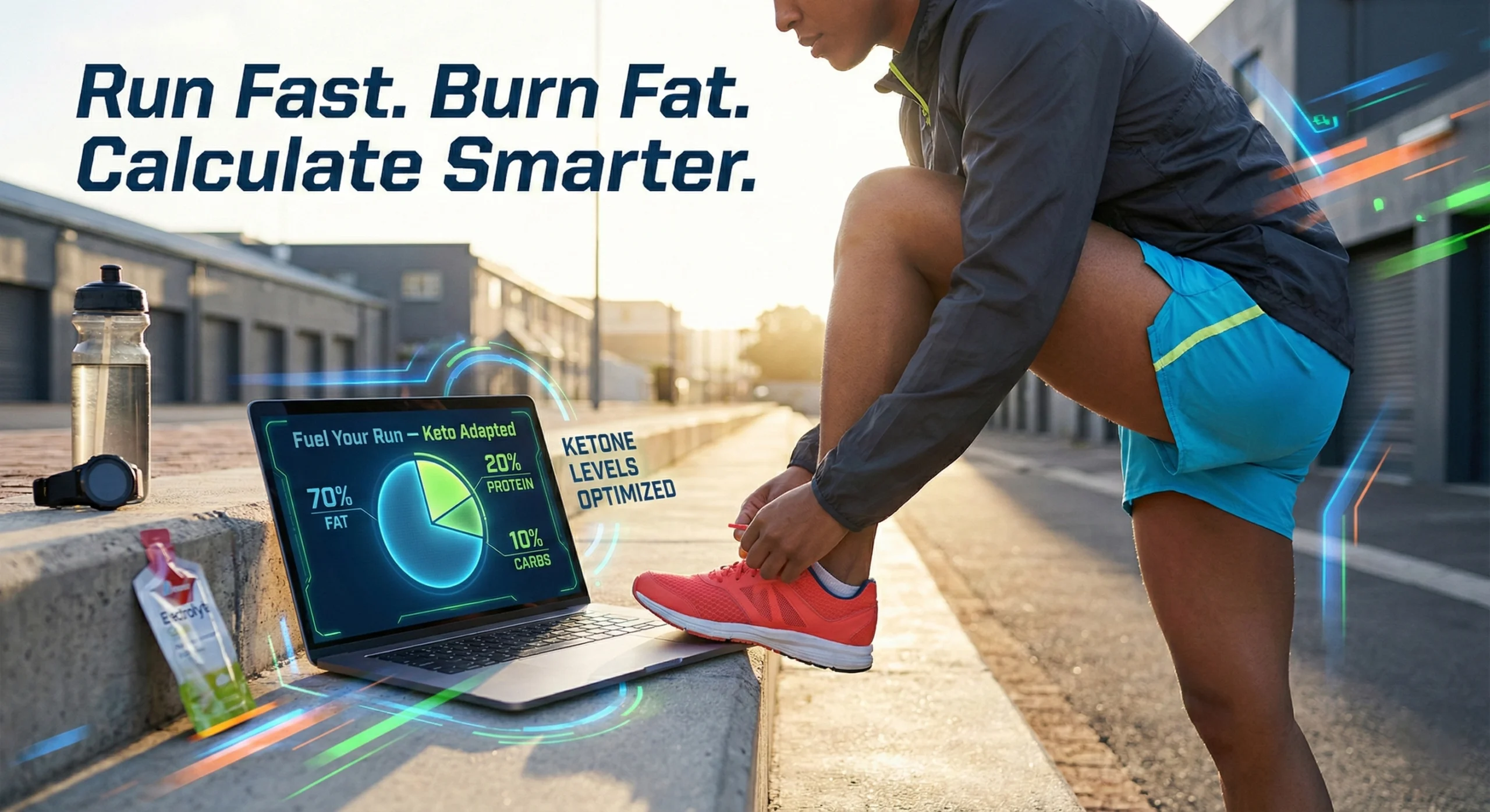 Keto calculator online for runners showing healthy fats and protein for endurance