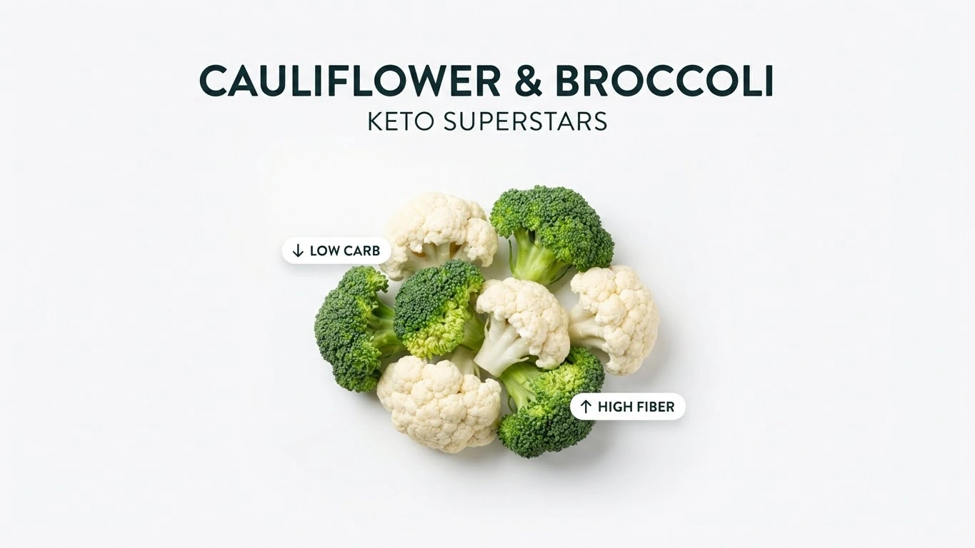 Cauliflower and Broccoli