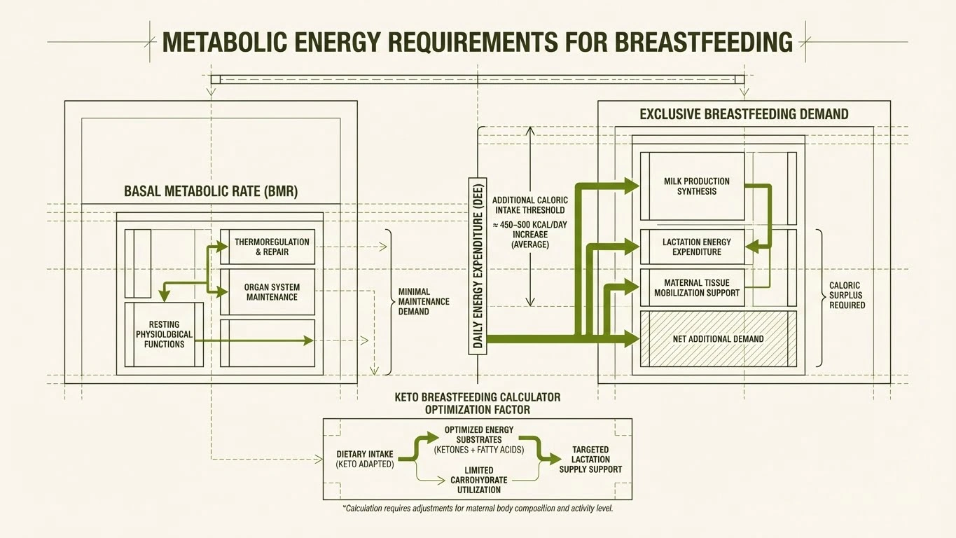 Lactation metabolic demands chart
