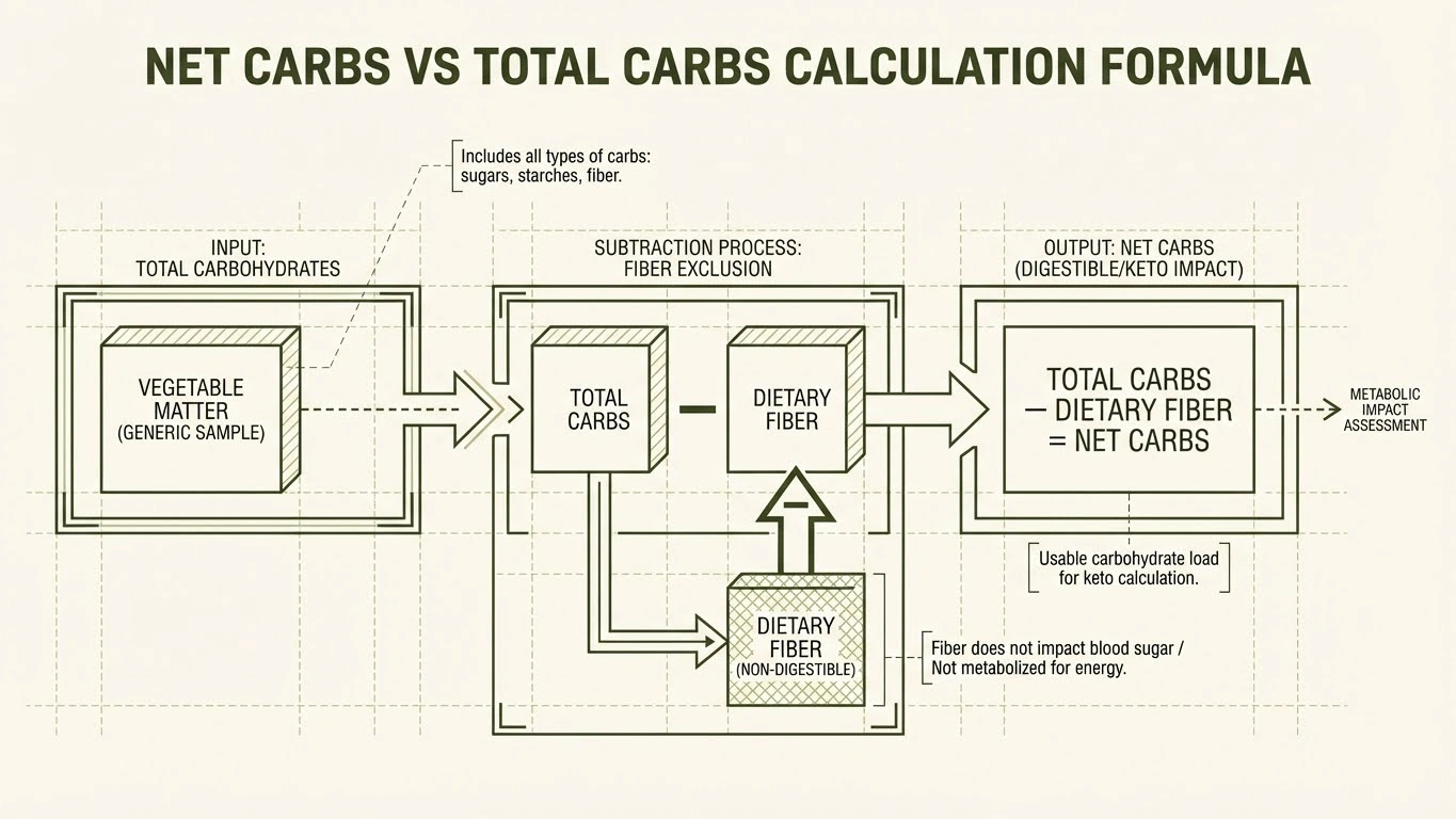 Net Carbs Calculation Visual