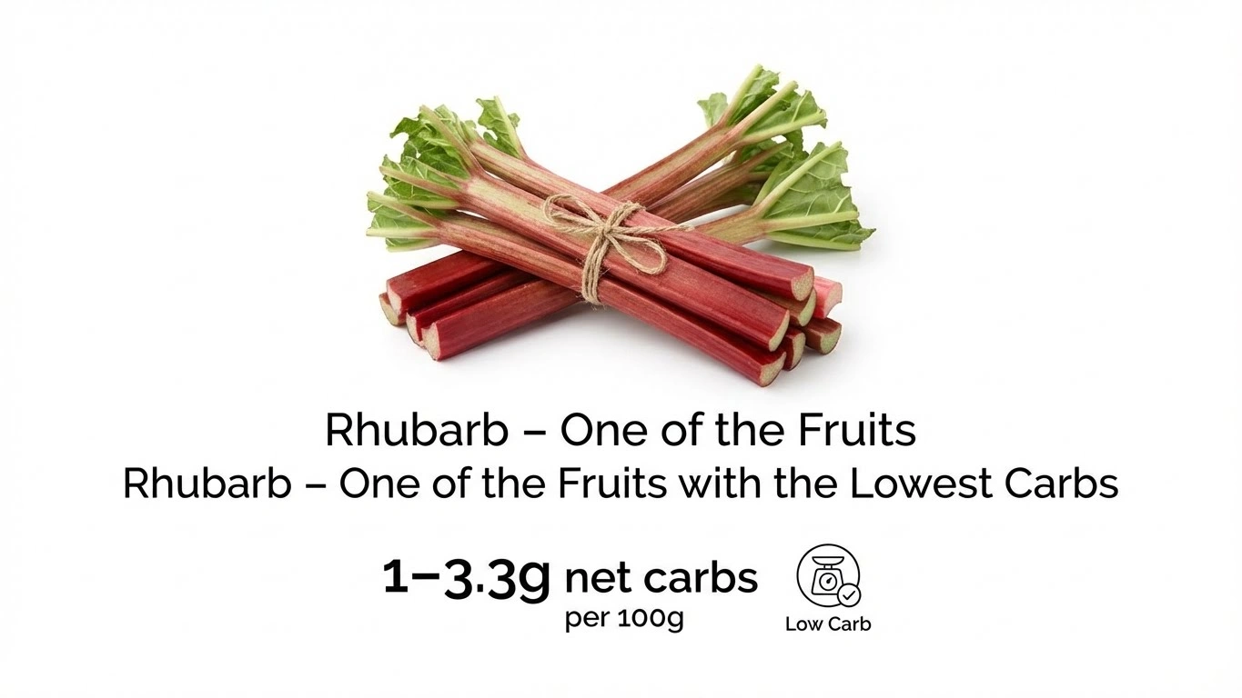 Rhubarb Lowest Carb Fruit