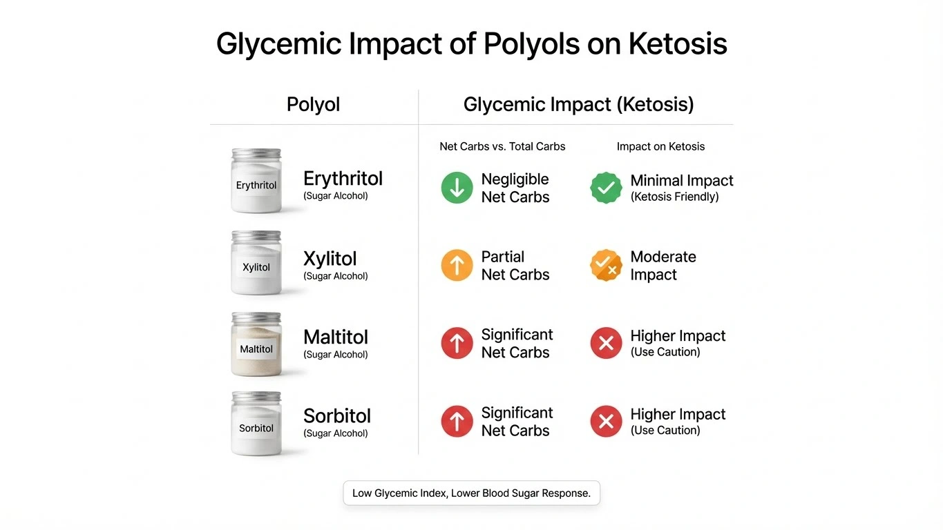 Sugar Alcohol Glycemic Index Keto Chart
