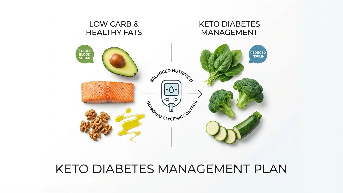 keto diabetes management plan with low carb foods