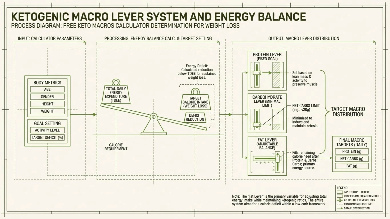 Keto Macro Levers Process Diagram