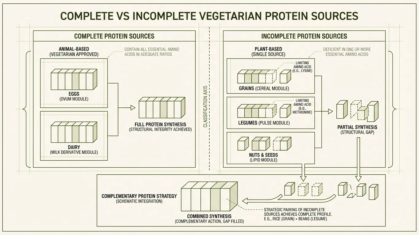 Vegetarian Keto Protein Sources Pyramid
