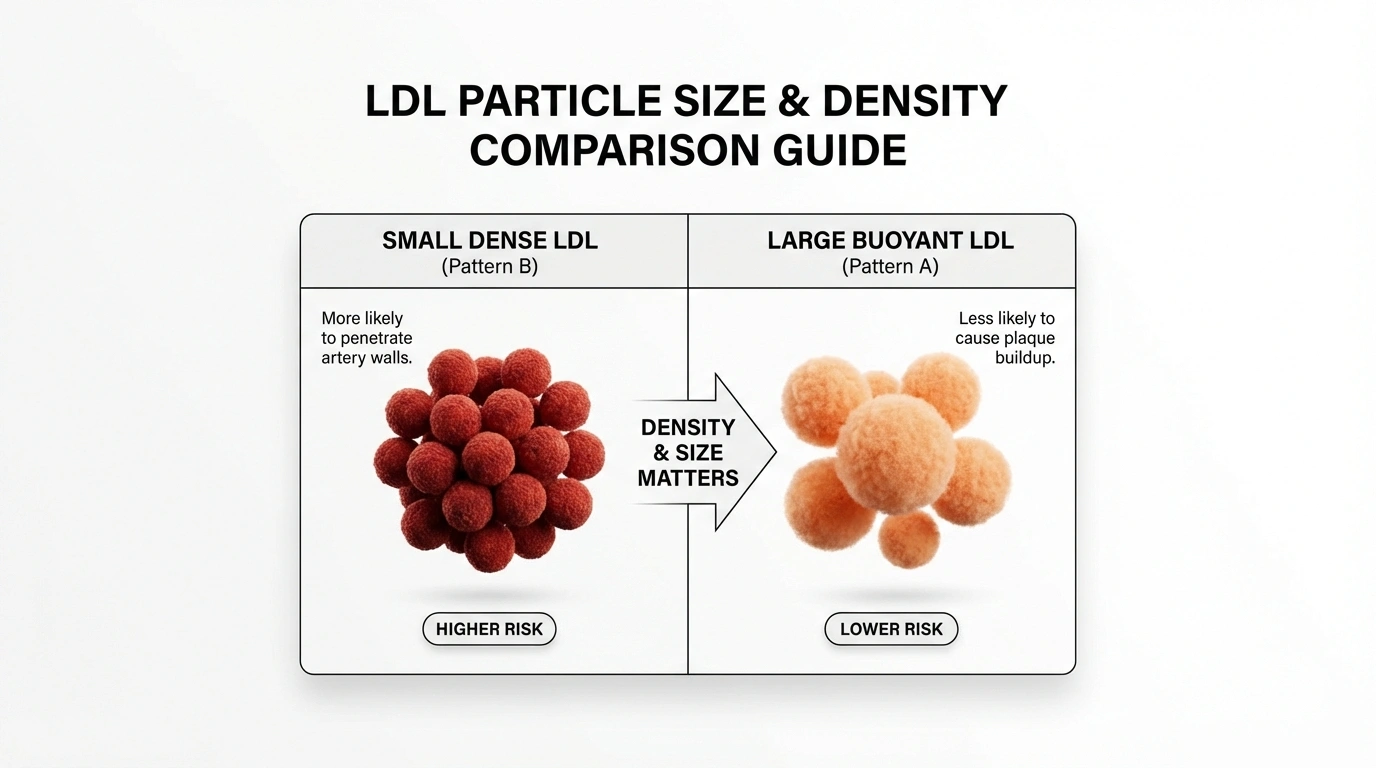 LDL particle size pattern comparison